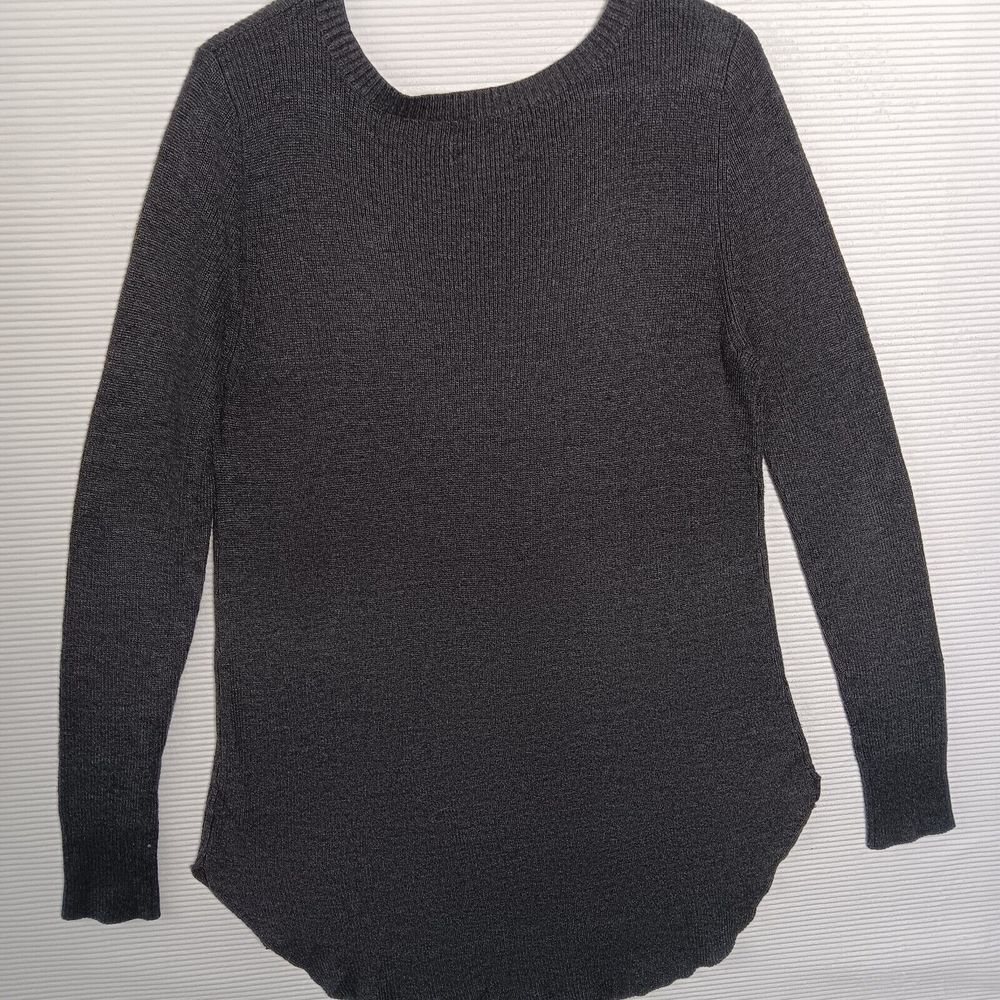 Natural Reflections Women's Sweater Top Long Sleeve Size Large Gray